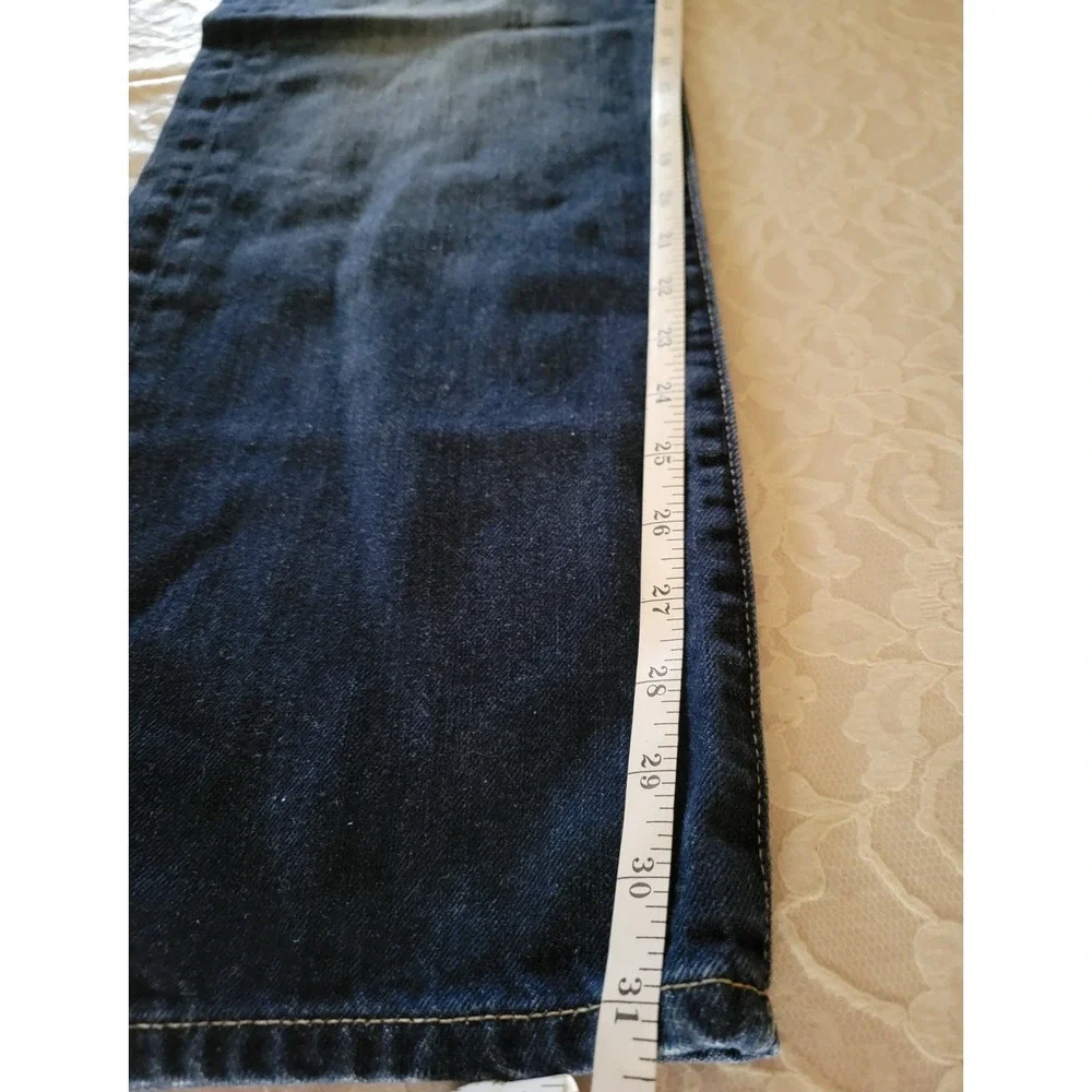 Gap 1969 Loose Fit Jeans Mens Size 31x32 Blue Dark Wash Baggy Cotton Denim